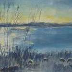 'Towards Hambleton, Rutland Water' - Acrylic on Canvas - SOLD