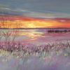Embers of the Day, Rutland Water - Acrylic on Canvas - 80 x 100 cm - SOLD