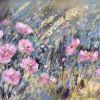 Japanese Anemones and Grasses 100 x 80cms Mixed Media SOLD
