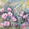Mixed Border with Grasses and Japanese Anemones 100 x 80cms