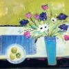 Tulips and Anemones with Limes  40 x 40cm/60 x 60 cm print from £85.00