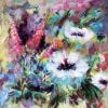 Oriental Poppies and Foxgloves  40 x 40 cm/60 x 60cm print from £85.00