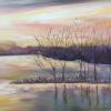 Winter Sunset at Rutland Water   80 x 100cm