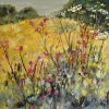 Late Summer Hedgerows - Mixed Media - 100 x 100cm